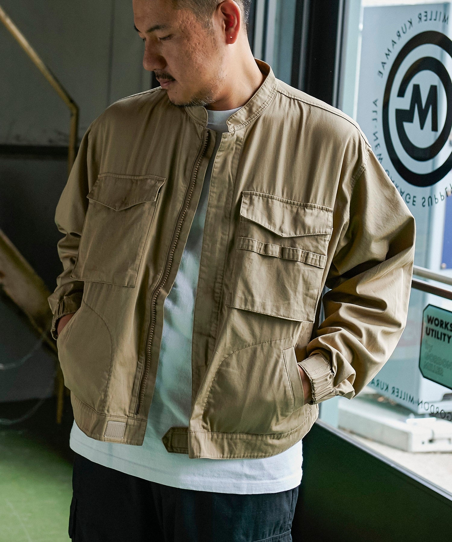 コットンツイル ガレージ ブルゾン – GORDON MILLER