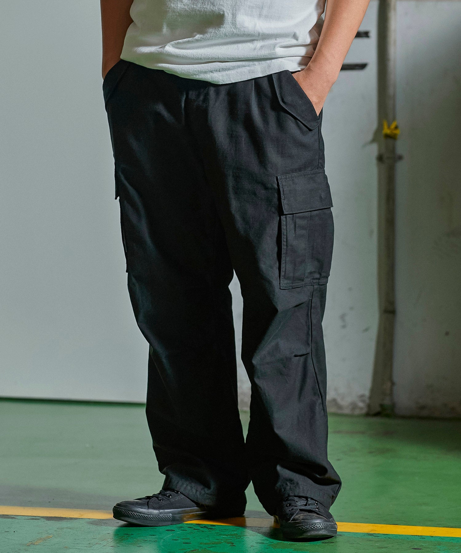 ロ*カ様 Grancy カーゴパンツ　カーキ　M バックサテン ガレージ カーゴパンツ – GORDON MILLER
