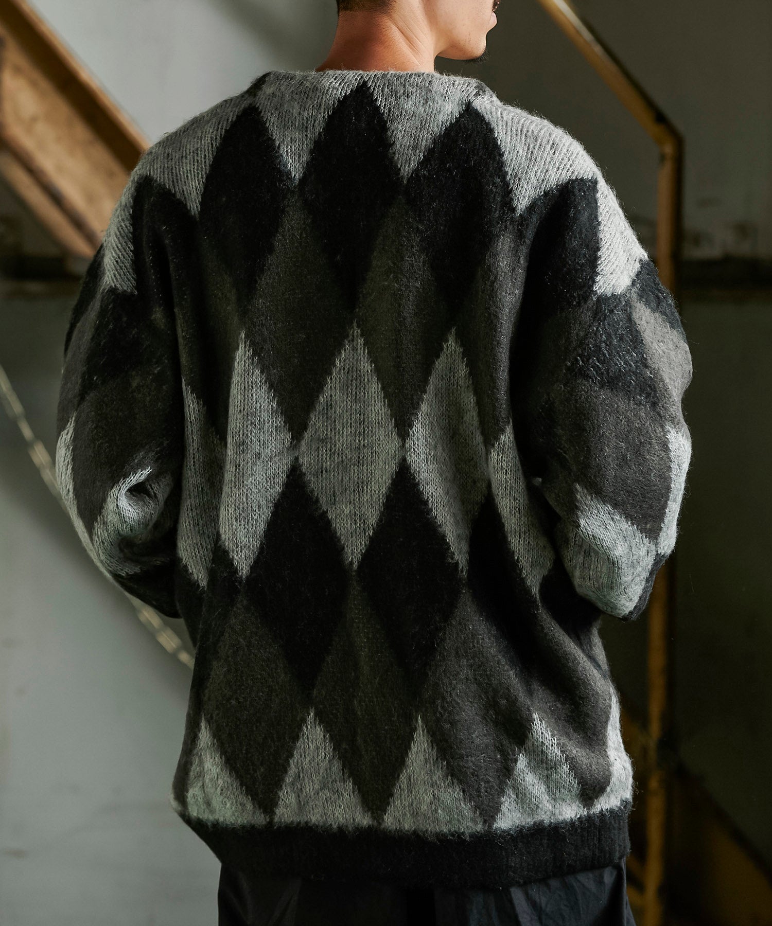 ダイヤ柄 シャギーニット カーディガン – GORDON MILLER