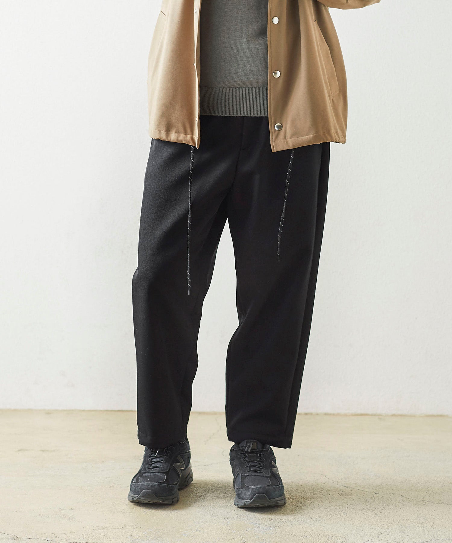 ジャックミラー　シームレスライフ　アパレル　ワークウェア　シンプル　ファッション　おすすめ　おしゃれ　JML　パンツ　ジェンダーレス　ウール　冬　ドロスト　