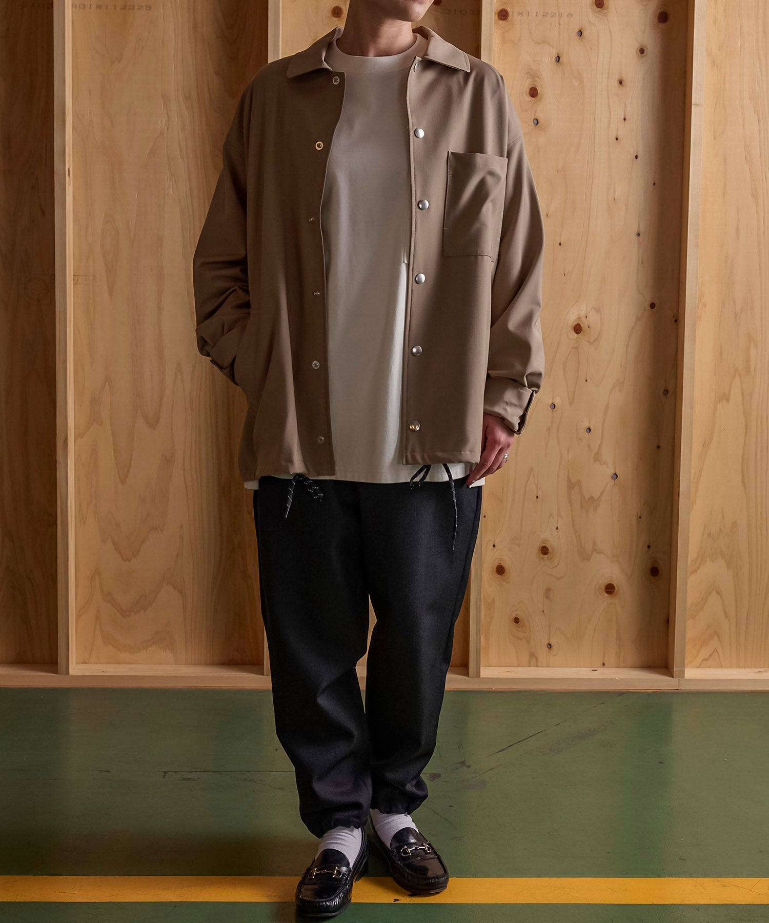 ジャックミラー　シームレスライフ　アパレル　ワークウェア　シンプル　ファッション　おすすめ　おしゃれ　JML　パンツ　ジェンダーレス　ウール　冬　ドロスト　 