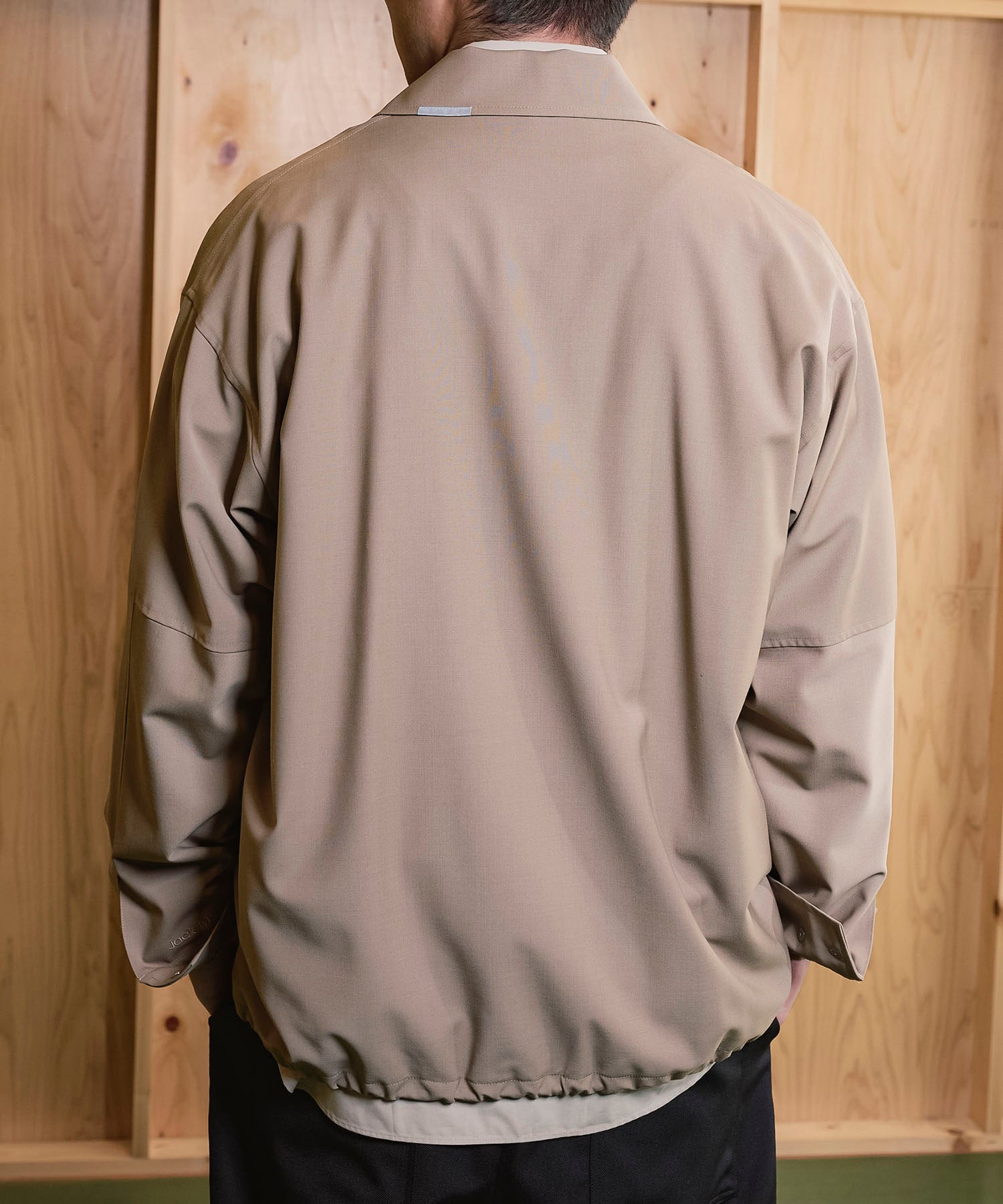 ジャックミラー　シームレスライフ　アパレル　ワークウェア　シンプル　ファッション　おすすめ　おしゃれ　JML　　ジェンダーレス　ウール　冬　ブルゾン　アウター　ベージュ