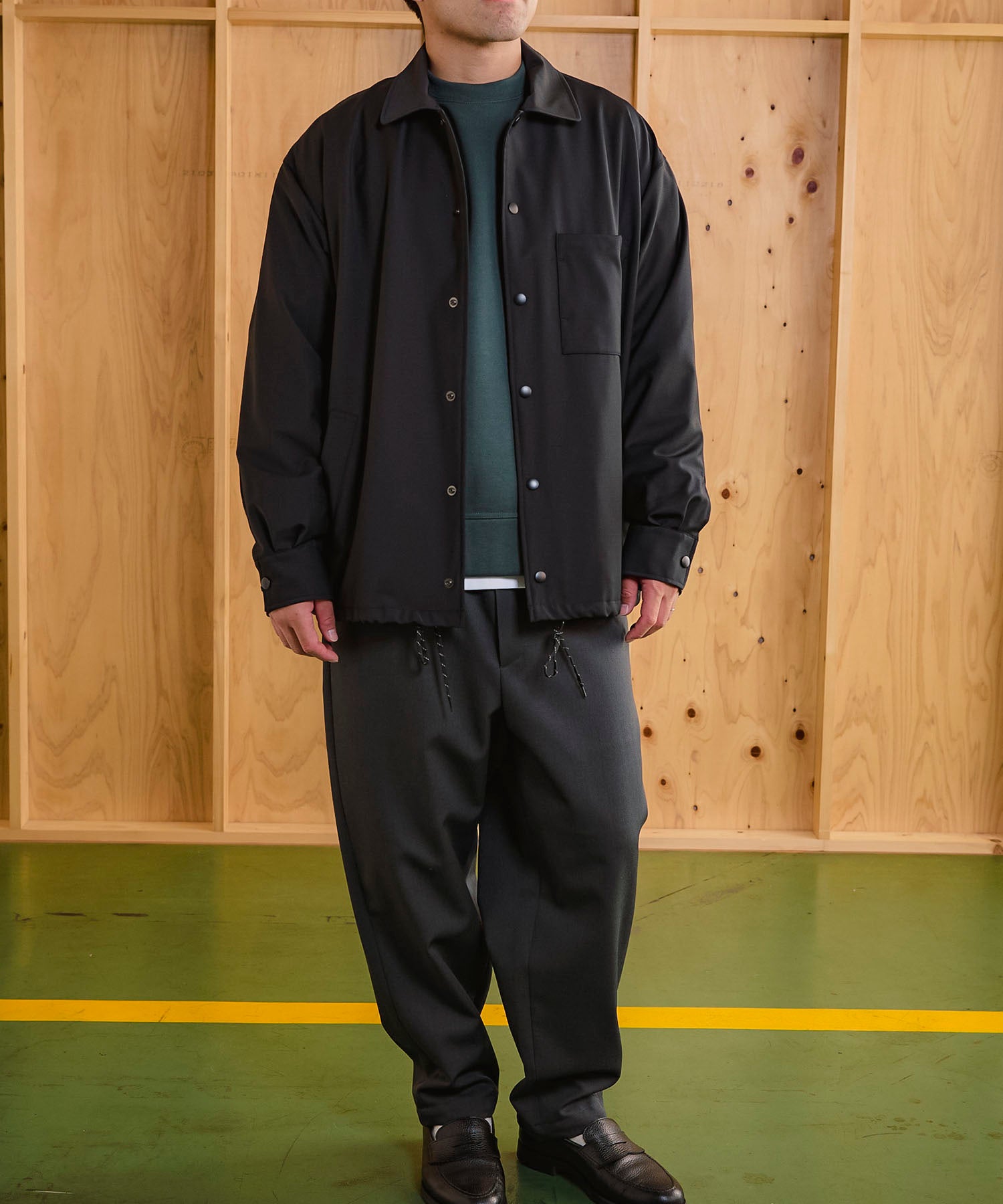 ジャックミラー　シームレスライフ　アパレル　ワークウェア　シンプル　ファッション　おすすめ　おしゃれ　JML　　ジェンダーレス　ウール　冬　ブルゾン　アウター　ベージュ