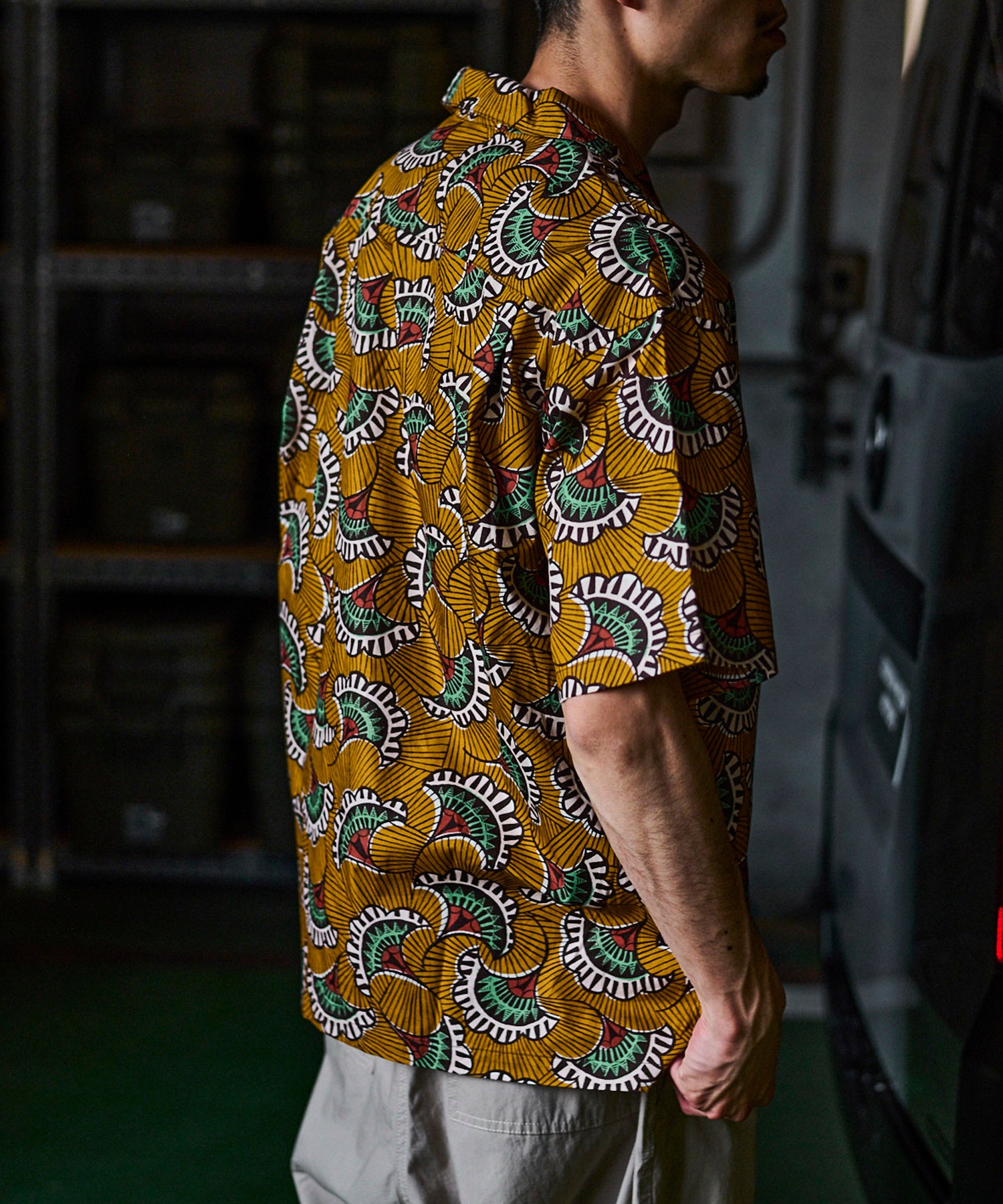 コットンテンセル グランシャツワンピース／ふくろう 榛色（はしばみいろ） コットンテンセル グランシャツワンピース／ふくろう 榛色（はしばみいろ）