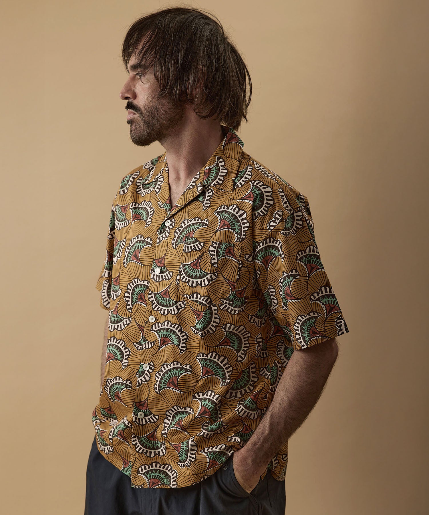 美品　Engineered Garments オープンカラーアロハシャツ クロス コットン ブロードクロス アロハシャツ – GORDON MILLER