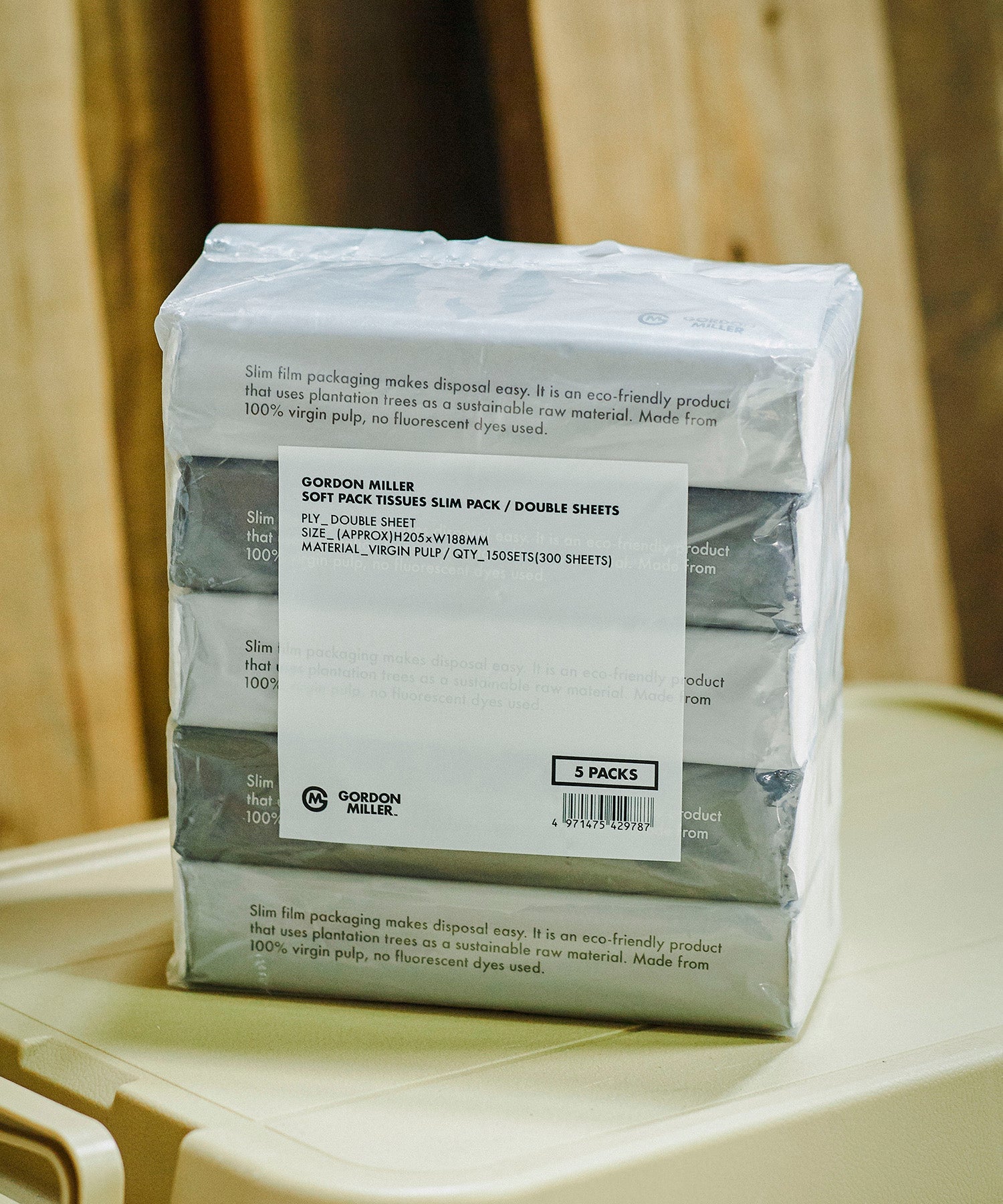 ソフトパックティッシュ DARK GRAY 300枚/150組 5パック – GORDON MILLER