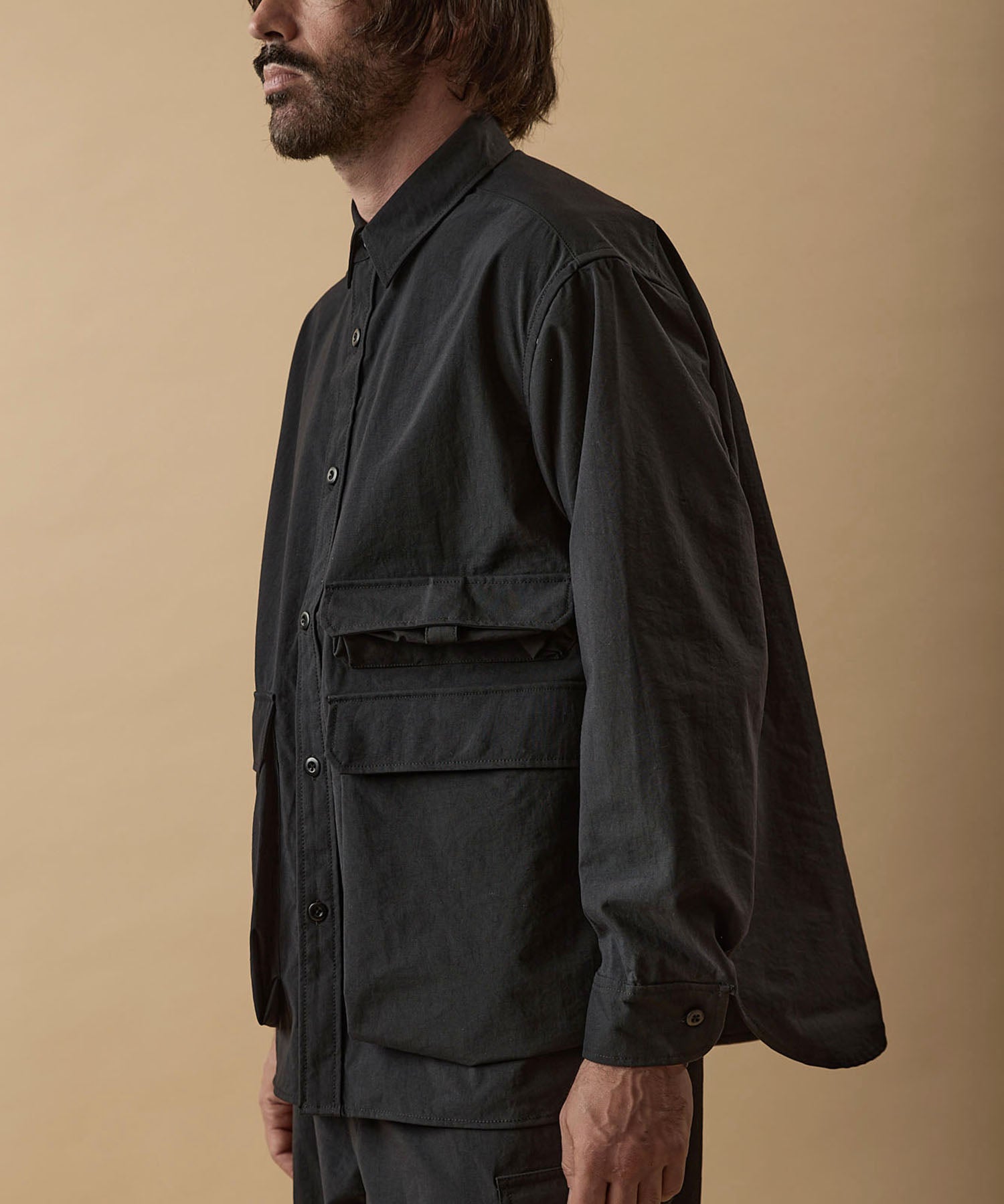 テック ナイロン シャツ ジャケット