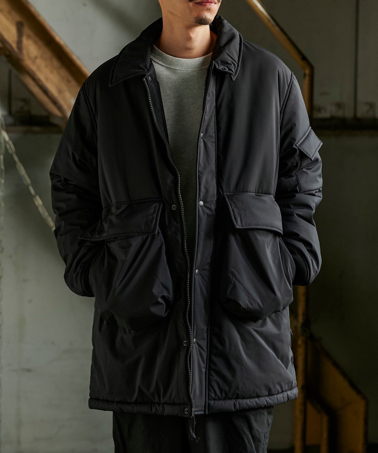 アパレル　ワークウェア　おすすめ　おしゃれ　人気　ブランド　ファッション　メンズ　　アウター　 ジャケット　 3レイヤー　 パデットコート　軽量　 防水　 透湿