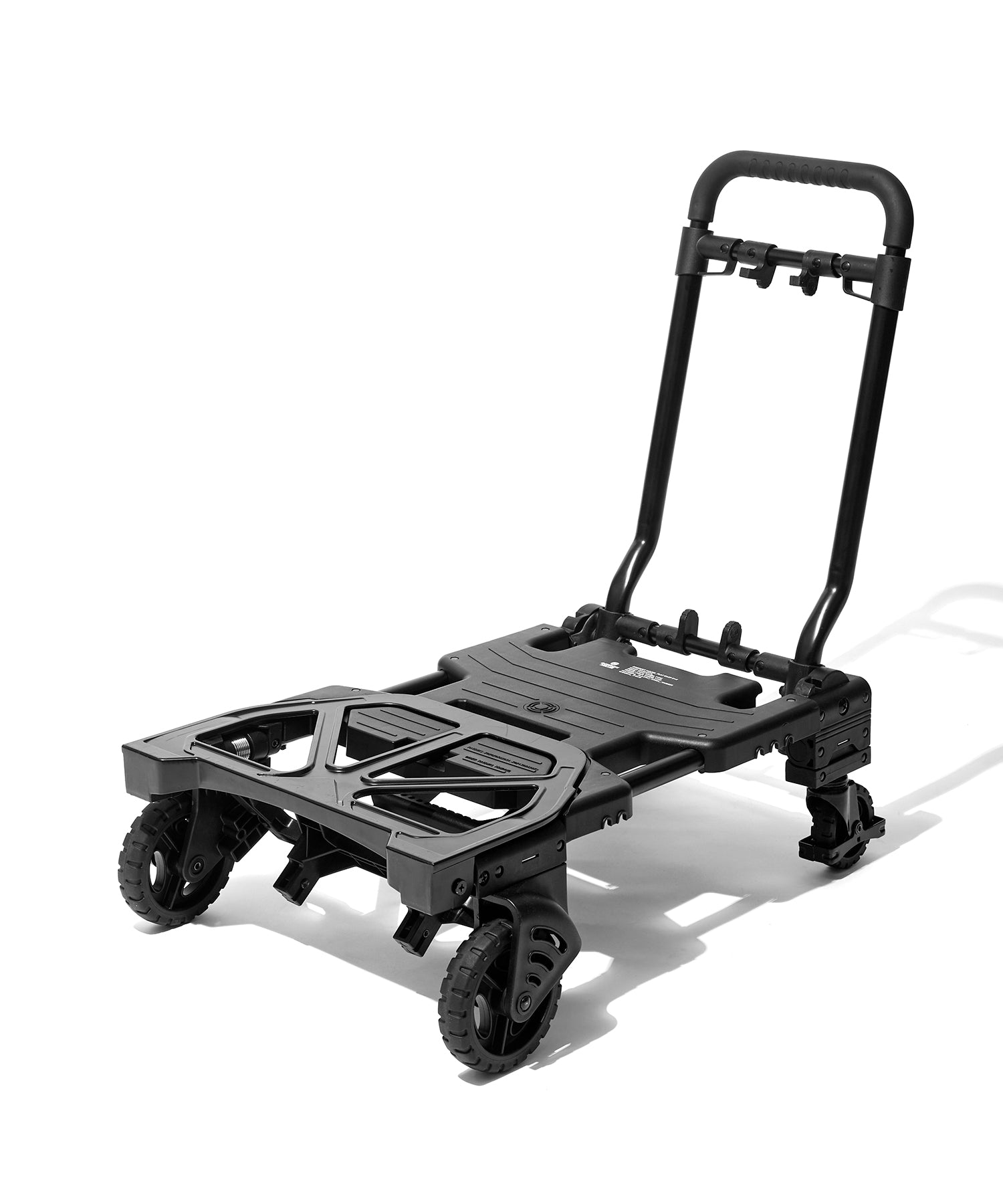 公式】FLATCART 2x4(ブラック)|二輪＆四輪に変形！収納わずか