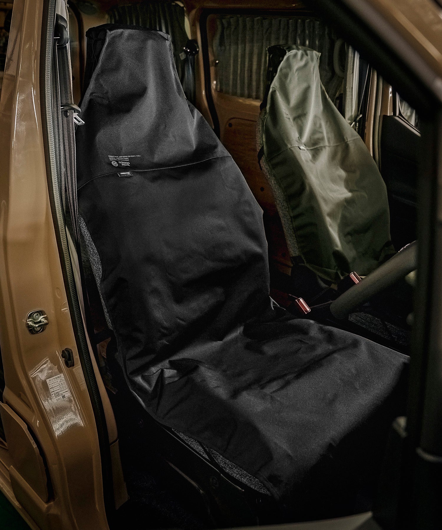 おすすめ カー用品 車 かけるだけ コーデュラ 防水 フロント シートカバー