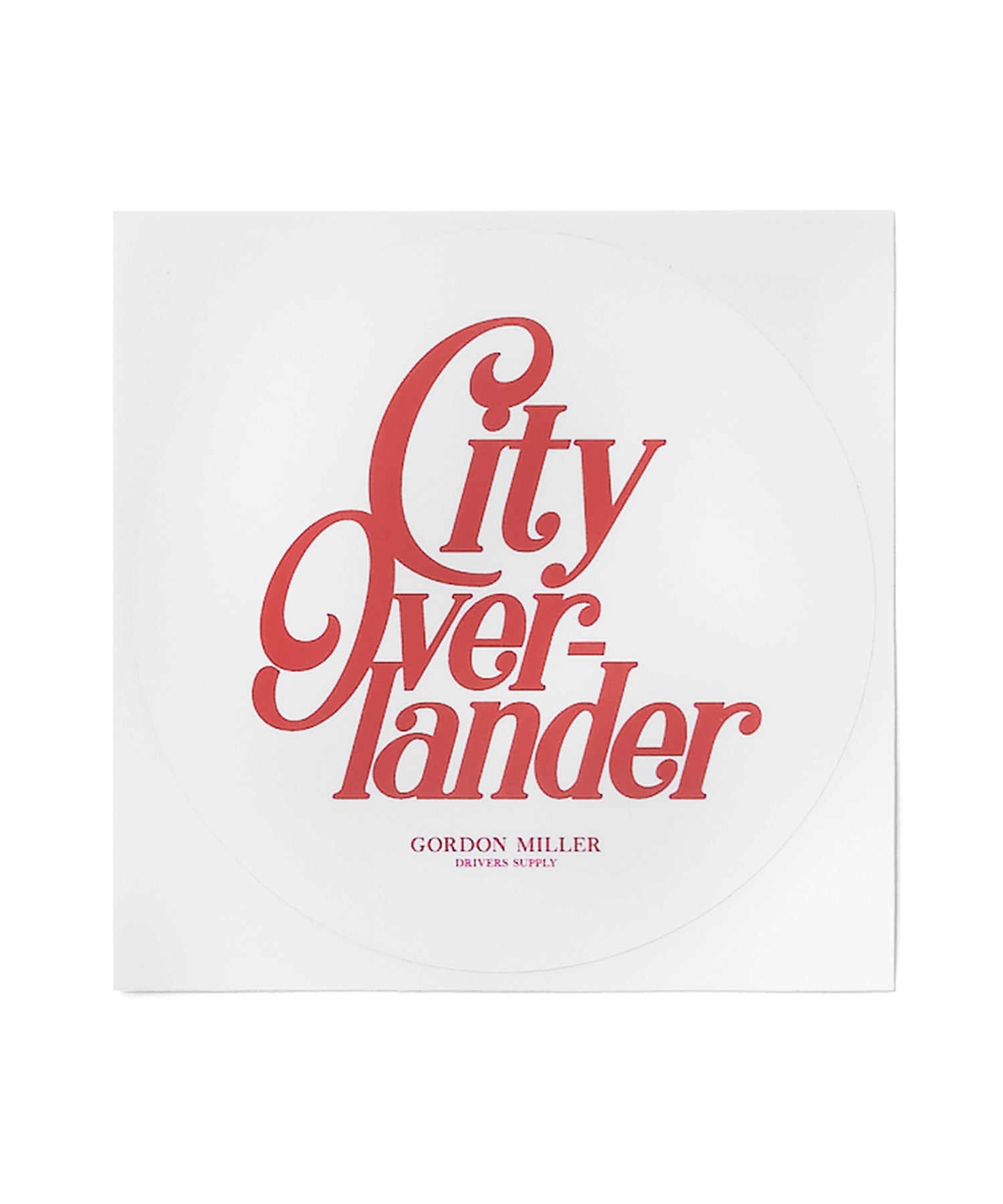アウトドアセットGORDONMILLER LOGOS ステッカー City Overlander – GORDON MILLER