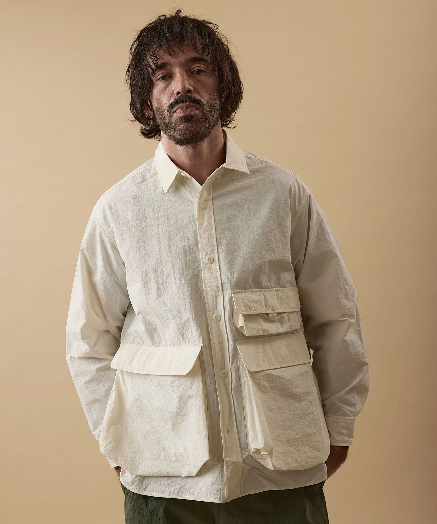 ライト テック ナイロン シャツ