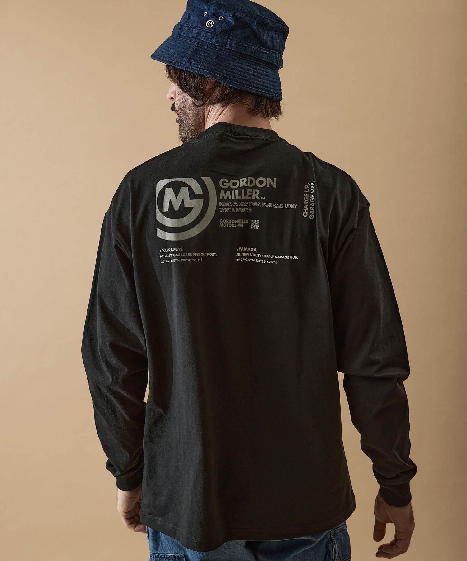 カット サークル L/S Tシャツ