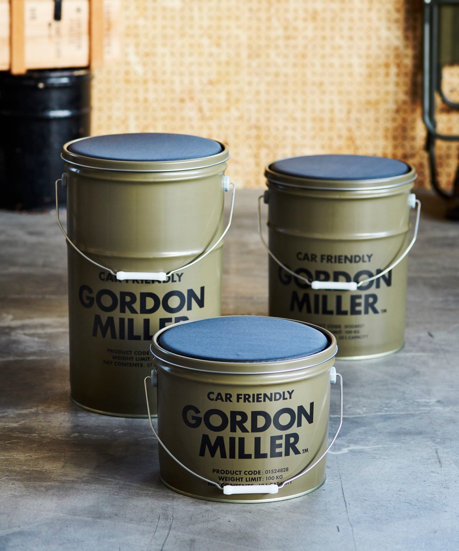 gordon miller ゴードンミラー ペール缶スツール 12l