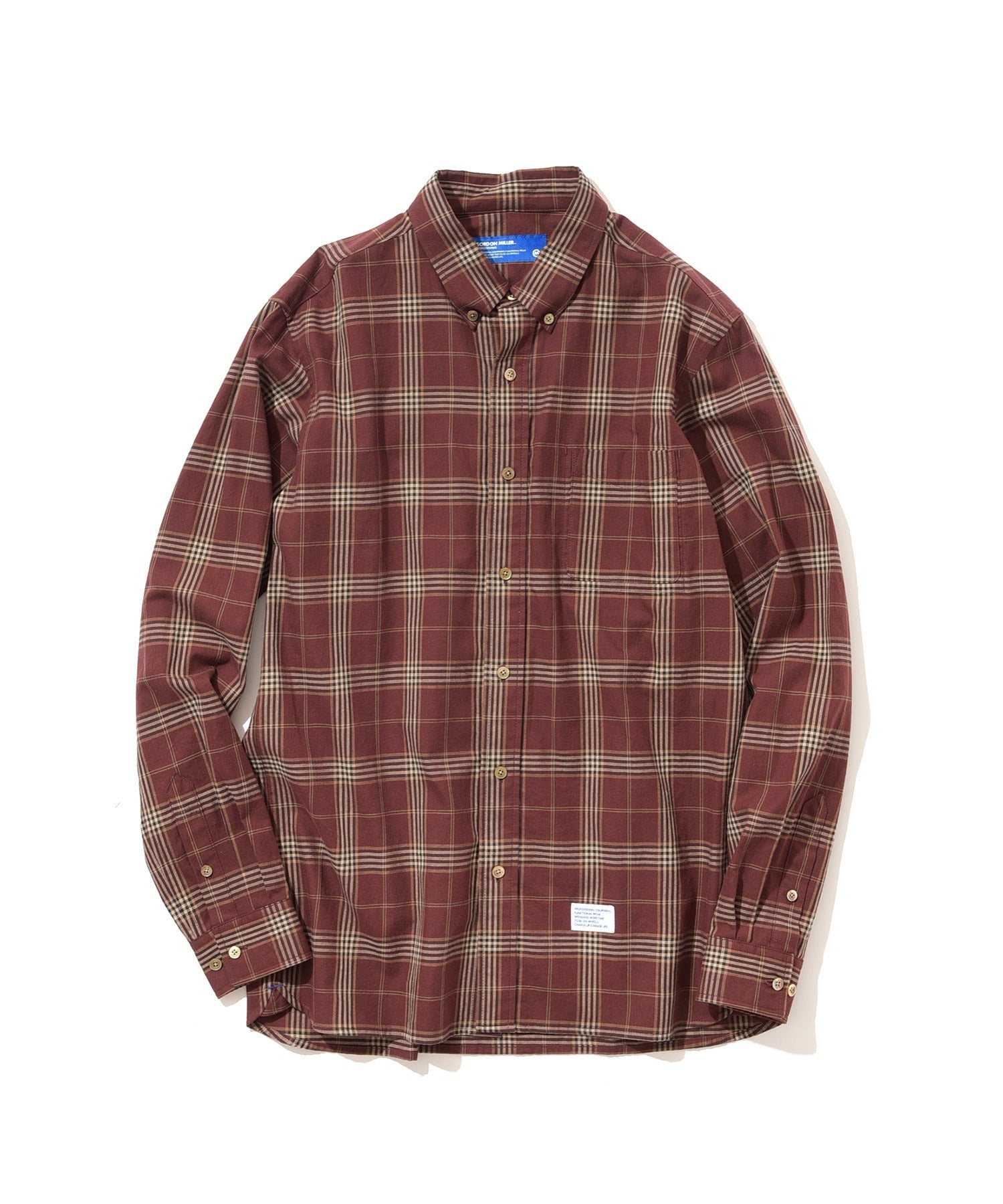 【即完モデル‼︎】GORDON MILLER◎チェック ネルシャツ GORDON MILLER ゴードンミラー スペックネルチェックオープン