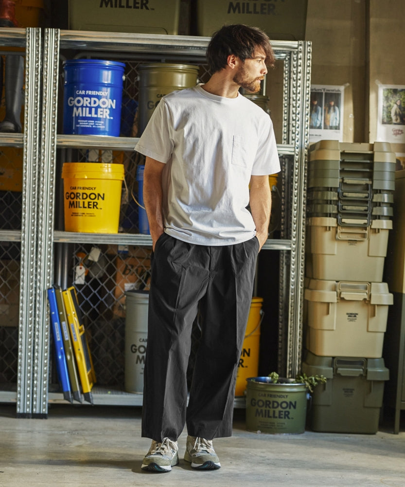 撥水 タイプライター 2タック クロップド ワイド パンツ – GORDON MILLER